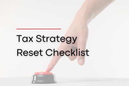 tax strategy checklist